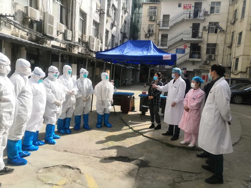 江西省胸科醫(yī)院開展贛通碼核酸檢測登記平臺使用和采樣演練